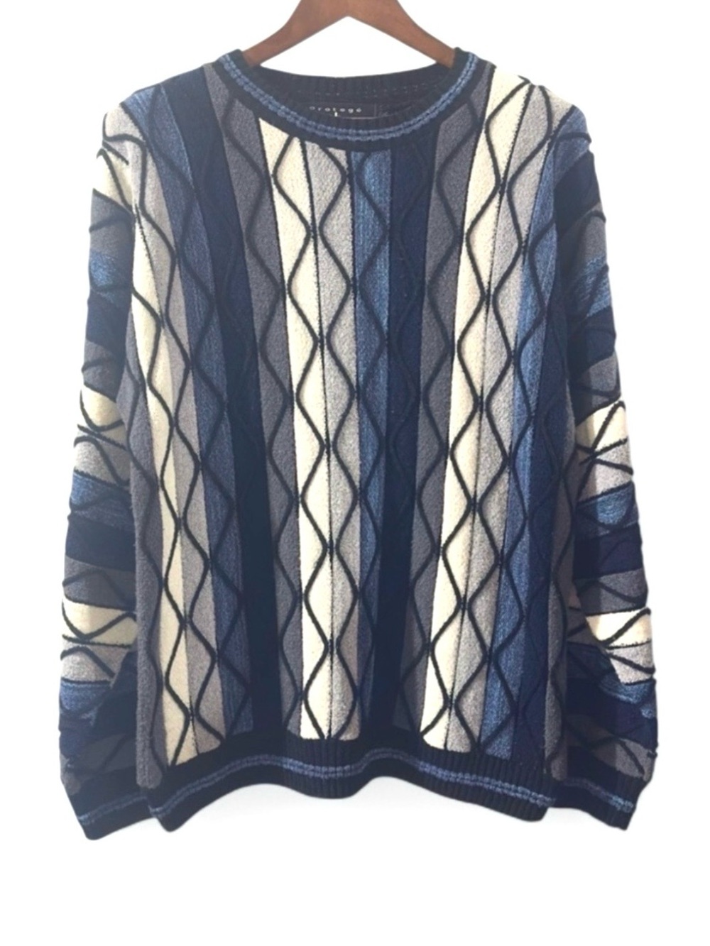 Vintage COOGI-Style Protege 3D Crewneck Sweater Size Men’s Large